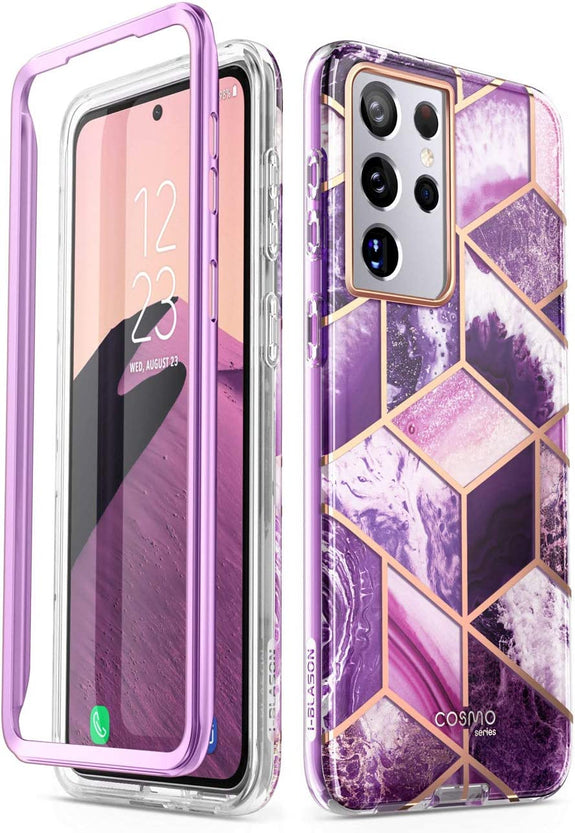 Redpepper Galaxy Cases S21 Ultra cover TPU marmo senza vetro