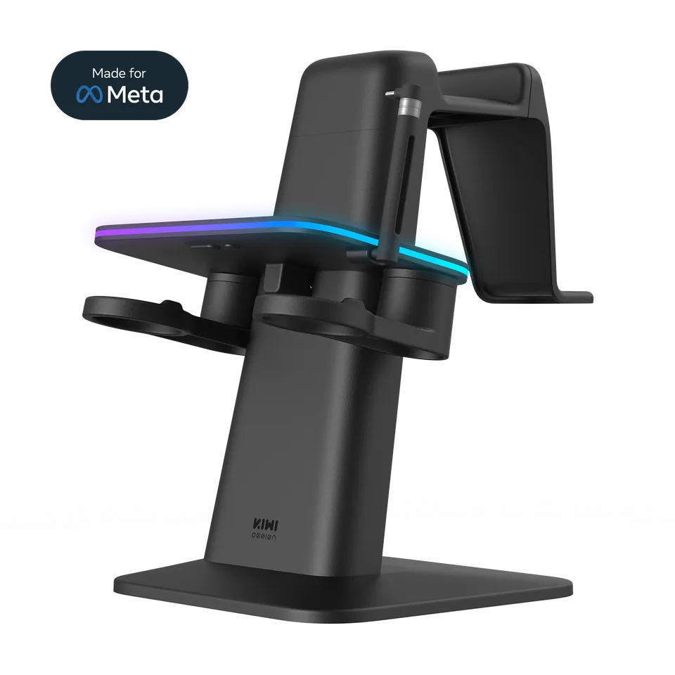 KIWI Design Charging Accessories QC03 Stand Ricarica Quest 3 RGB