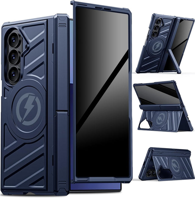 Redpepper Z Fold 8 Cover Magnetica Kickstand Cerniera Nera