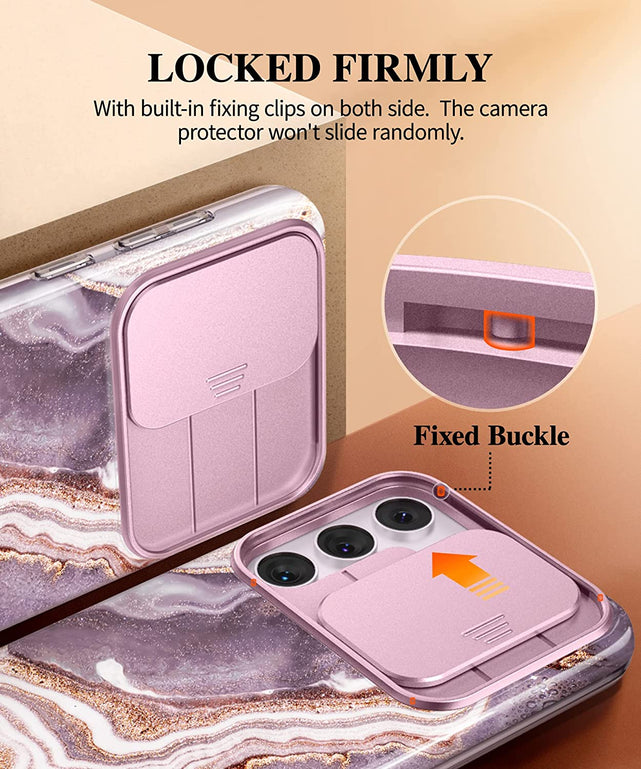 Redpepper Galaxy S23 custodia marmo cover fotocamera