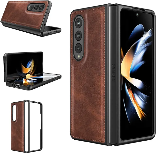 Redpepper Galaxy Cases Galaxy Z Fold 4 custodia pelle nero slim