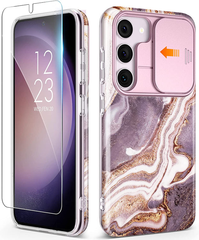 Redpepper Galaxy S23 custodia marmo cover fotocamera
