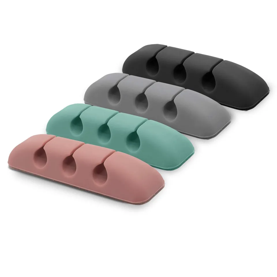 Ringke Cable Organizer Clip Cavi Silicone 4 Pezzi Multicolore