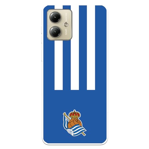 La Casa de las Carcasas Squadre cover Moto G14 Real Sociedad strisce verticali
