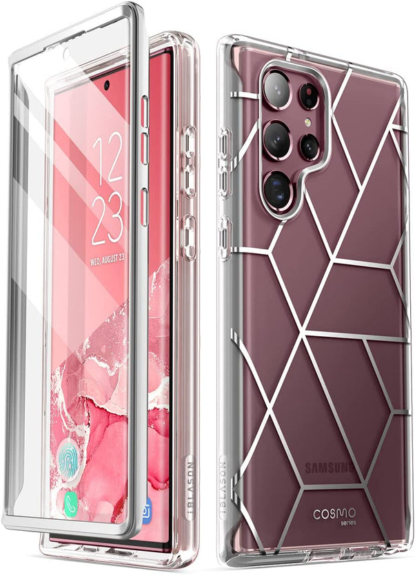 Redpepper Galaxy Cases custodia Galaxy S22 Ultra blu con pellicola integrata