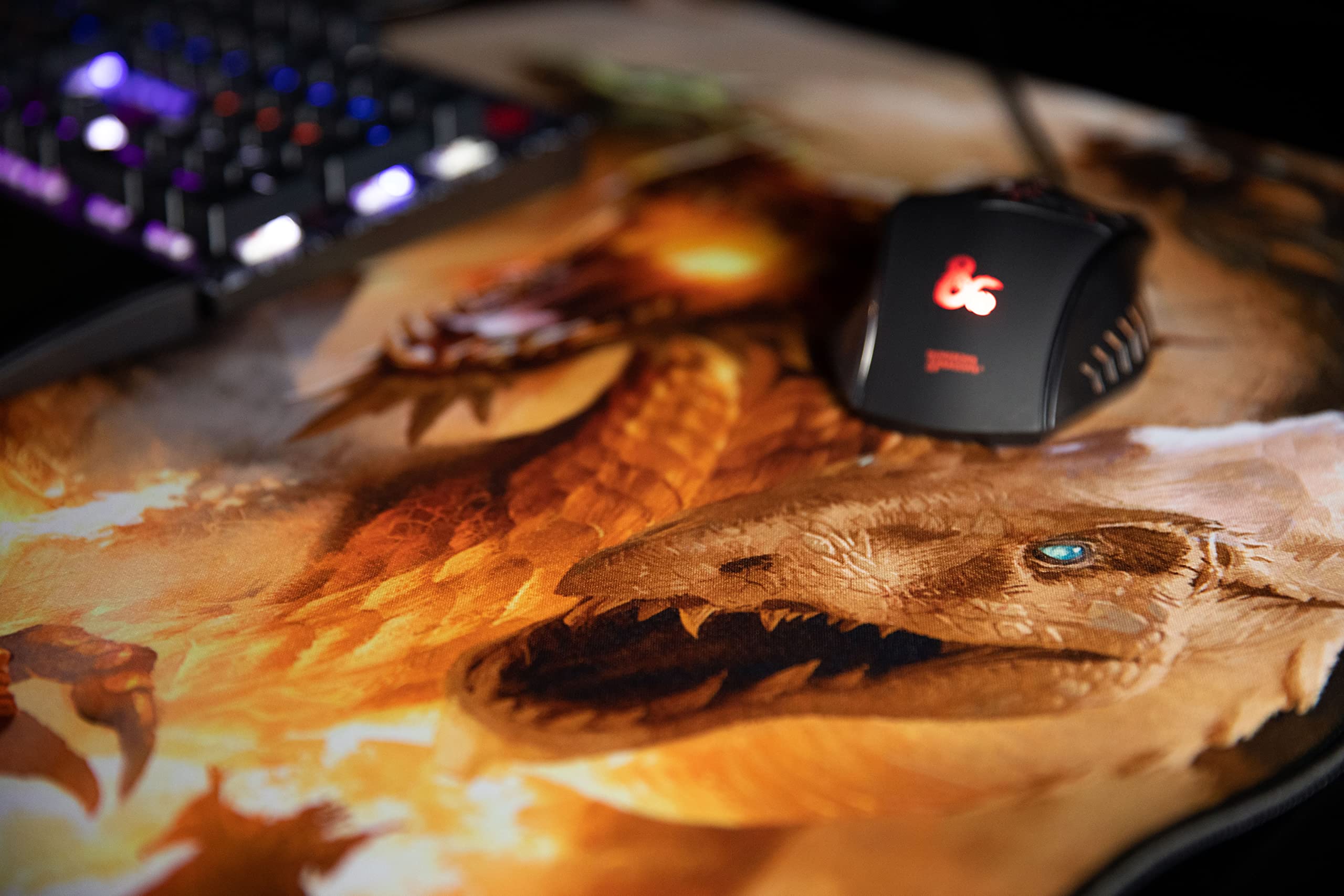 Konix Mouse pads tappetino mouse XXL 90x46 D&D Tiamat antiscivolo