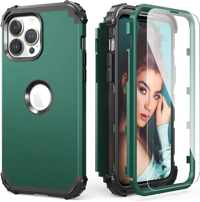 Redpepper iPhone 14 Pro Max cover con vetro temperato antishock