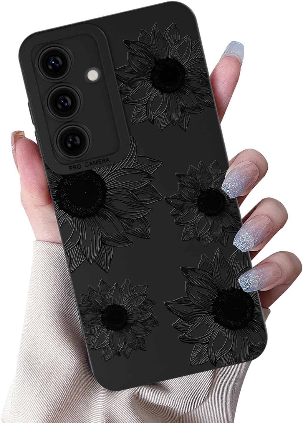 Redpepper Galaxy S25 Ultra Cover Silicone Farfalla Nera