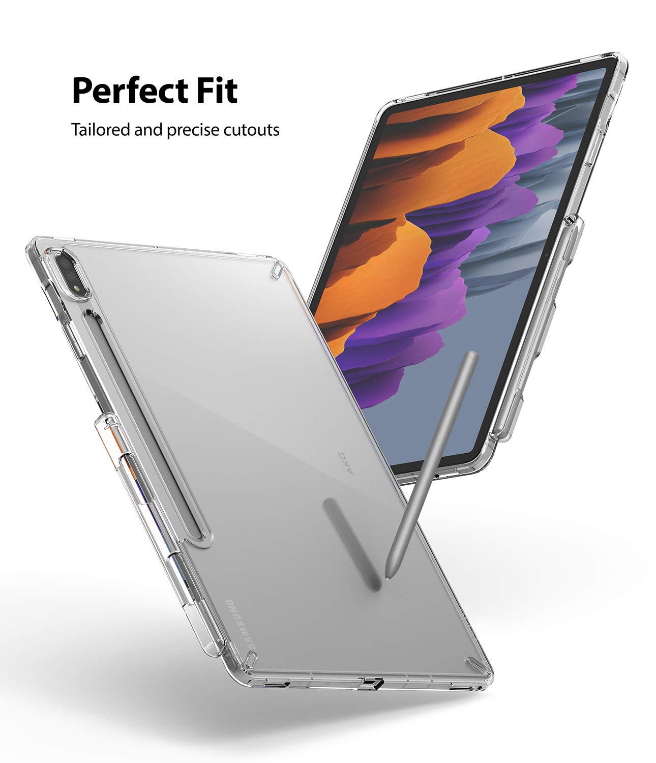 Ringke Fusion cover Galaxy Tab S8 S7 trasparente Clear S Pen