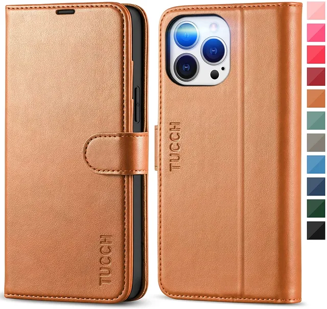Redpepper Apple Cases 13 Pro Max Cover portafoglio pelle
