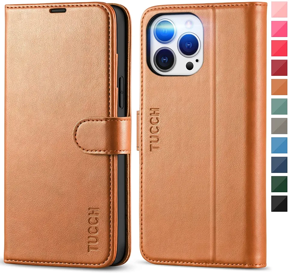Redpepper Apple Cases 13 Pro Max Cover portafoglio pelle