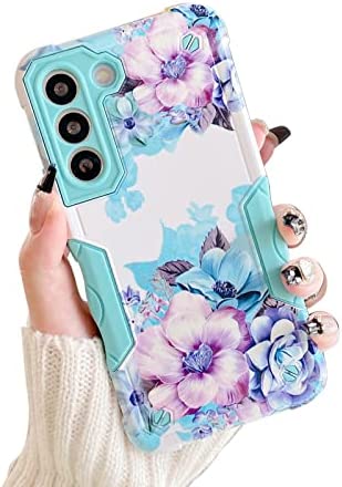 Redpepper Galaxy S22 Plus cover glitter fiori slim antiurto