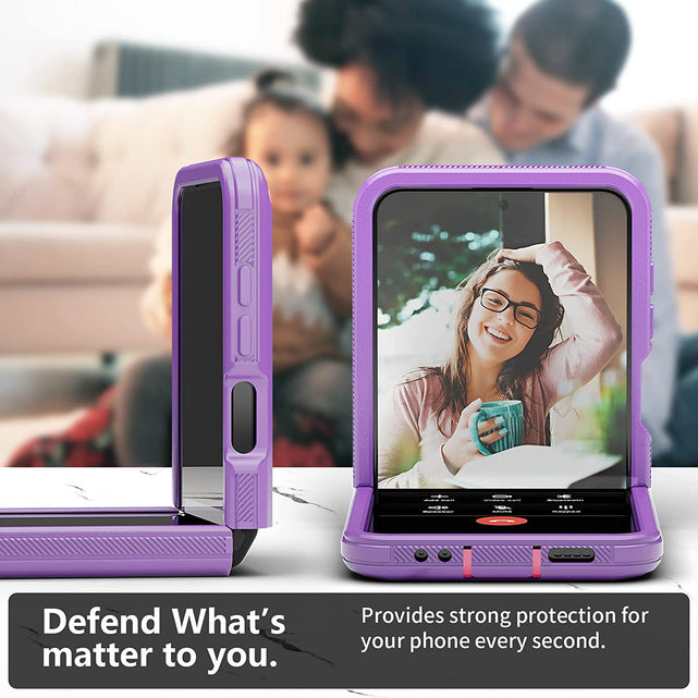 Redpepper Galaxy Z Flip 4 custodia viola doppia protezione