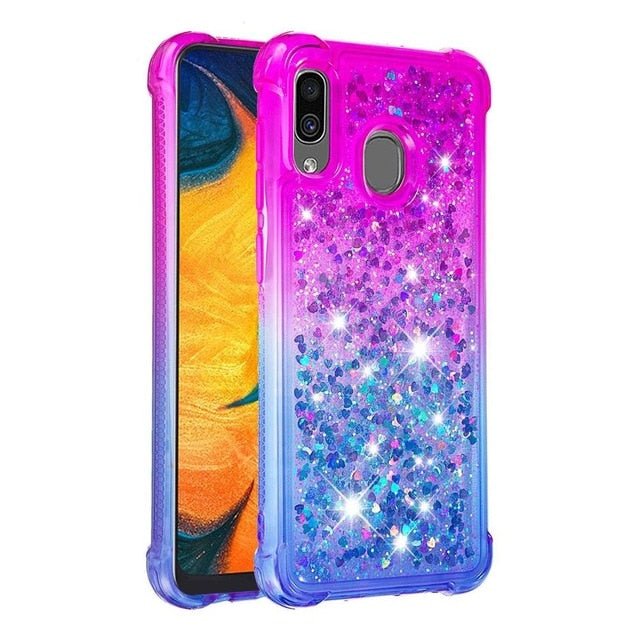 Redpepper Galaxy Cases Note 10 Plus cover rosa glitter strass