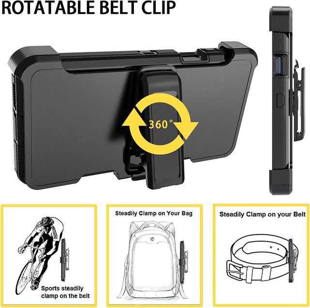 Redpepper Motorola Edge Plus 2022 Cover Nera con Clip