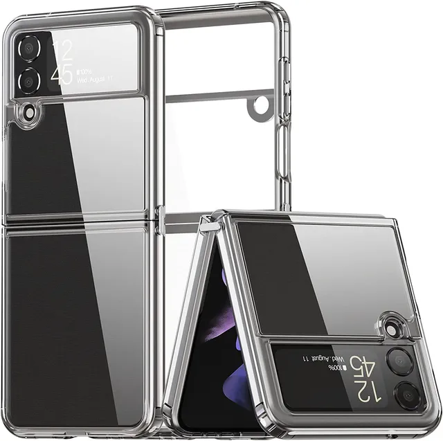 Redpepper Galaxy Z Flip 4 cover trasparente viola slim 5G