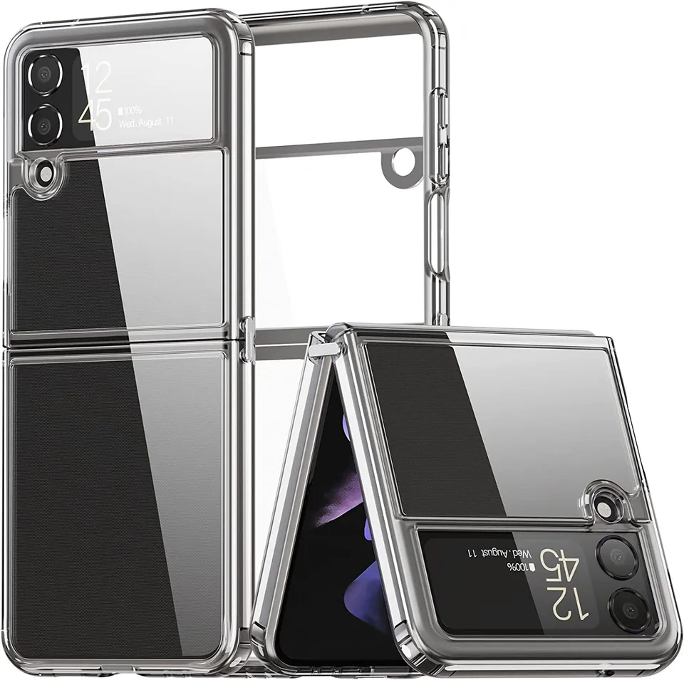 Redpepper Galaxy Z Flip 4 cover trasparente viola slim 5G