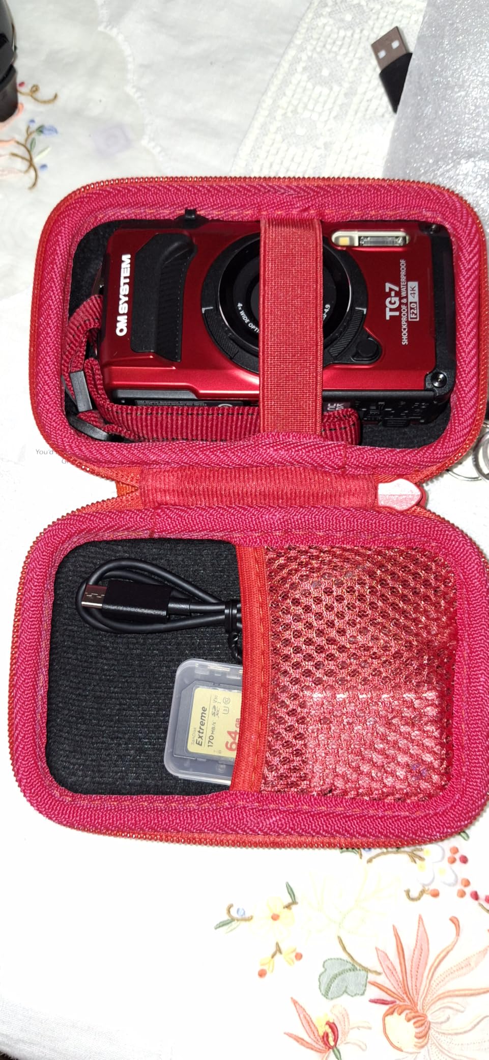 Aenllosi Camera Case custodia fotocamera TG-7 rigida EVA