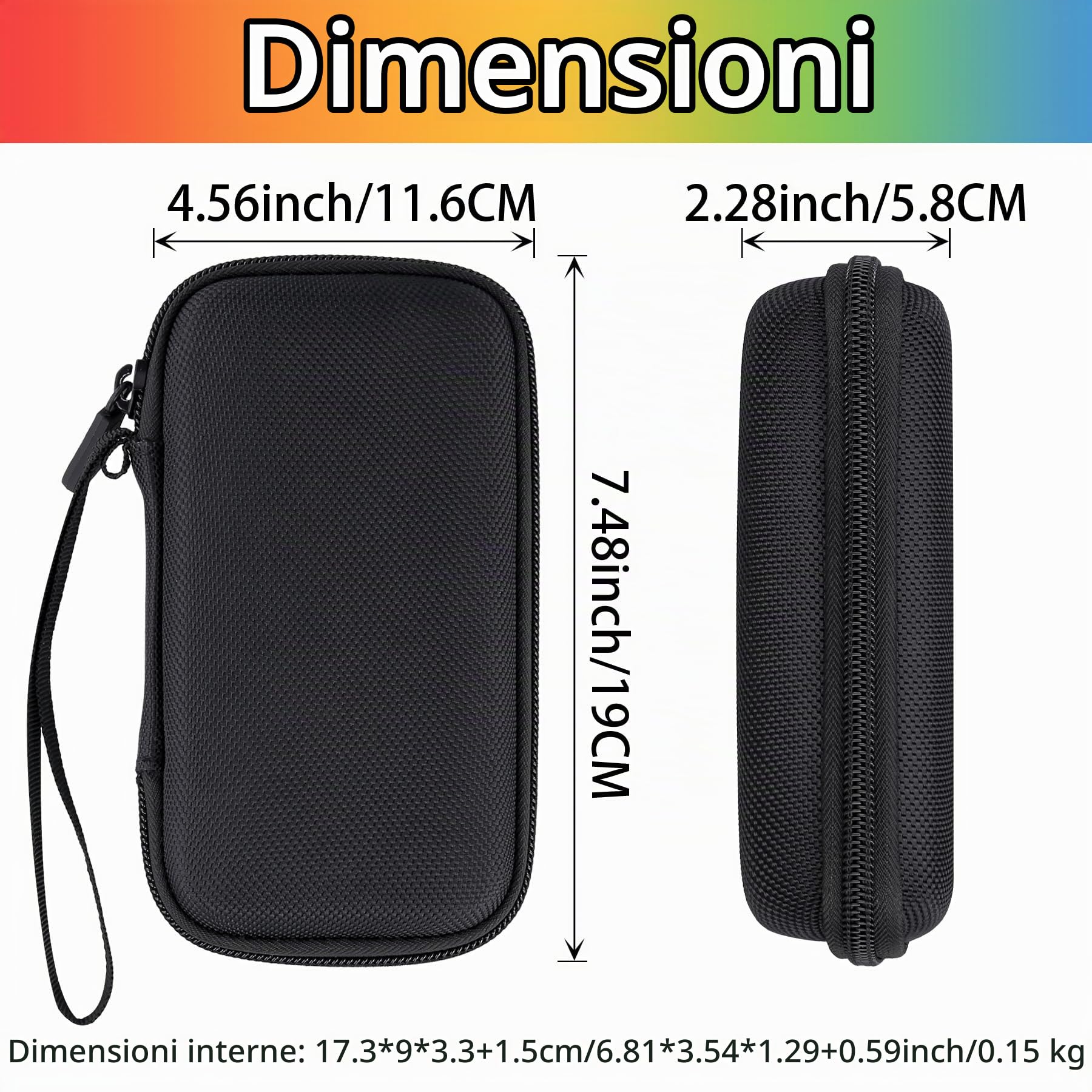 Aenllosi Printer Case Polaroid Hi-Print nera EVA