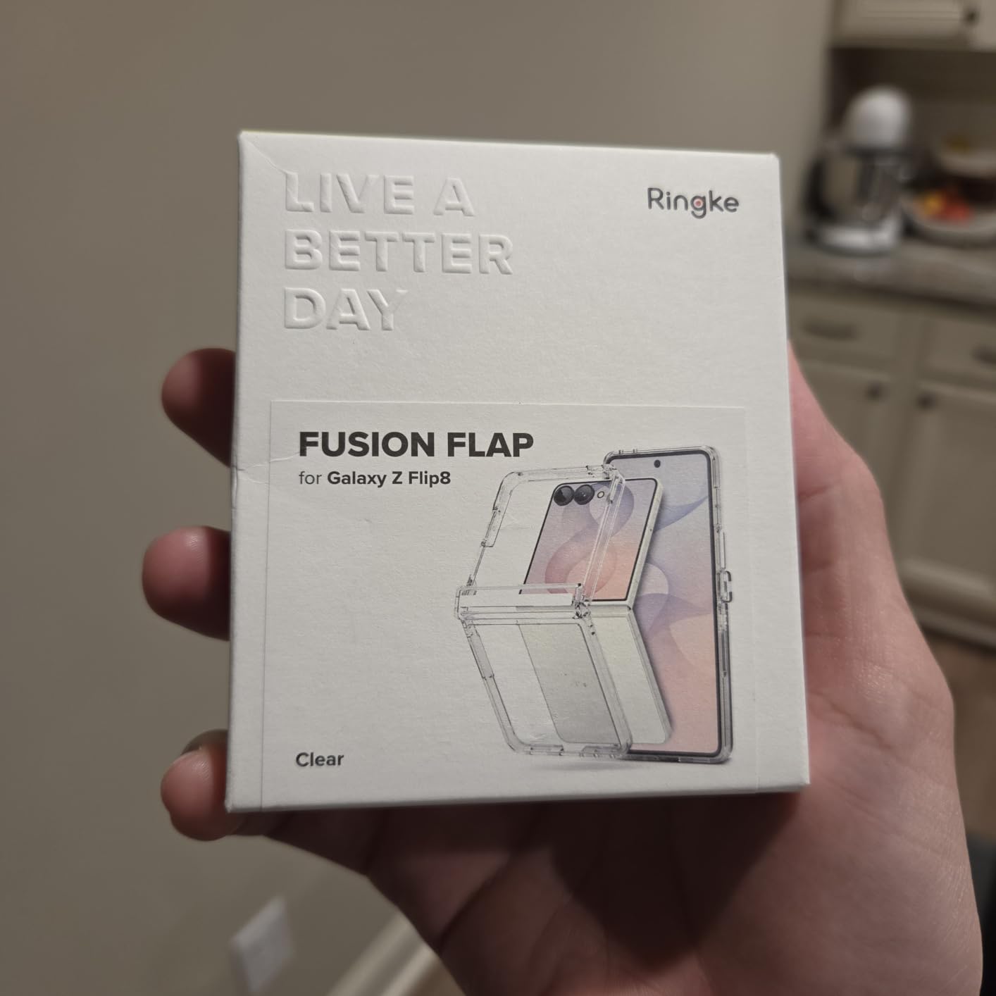Ringke Fusion Flap cover Samsung Galaxy Z Flip 8 Clear trasparente