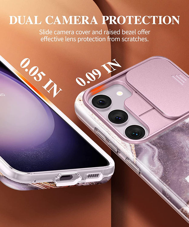 Redpepper Galaxy S23 custodia marmo cover fotocamera