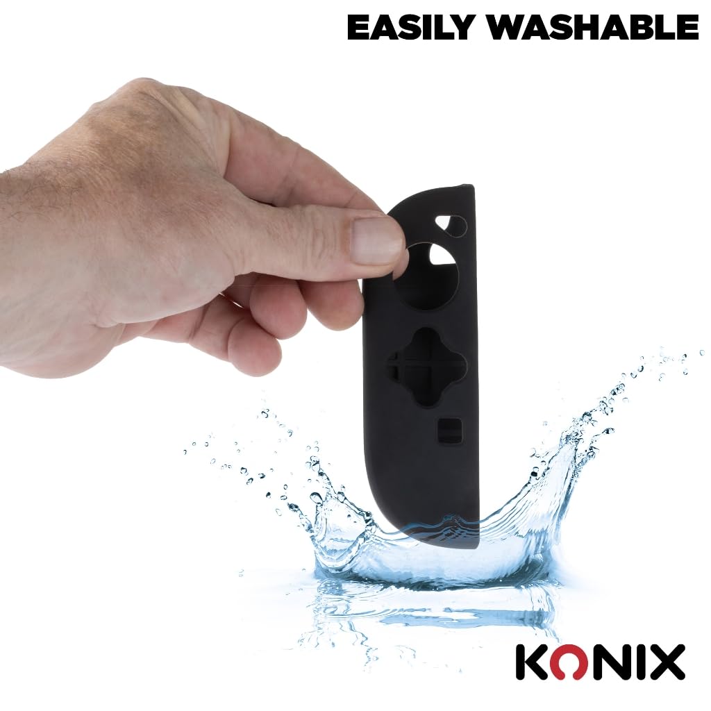 Konix Custodia Joy-Con Switch 2 silicone nero antiurto