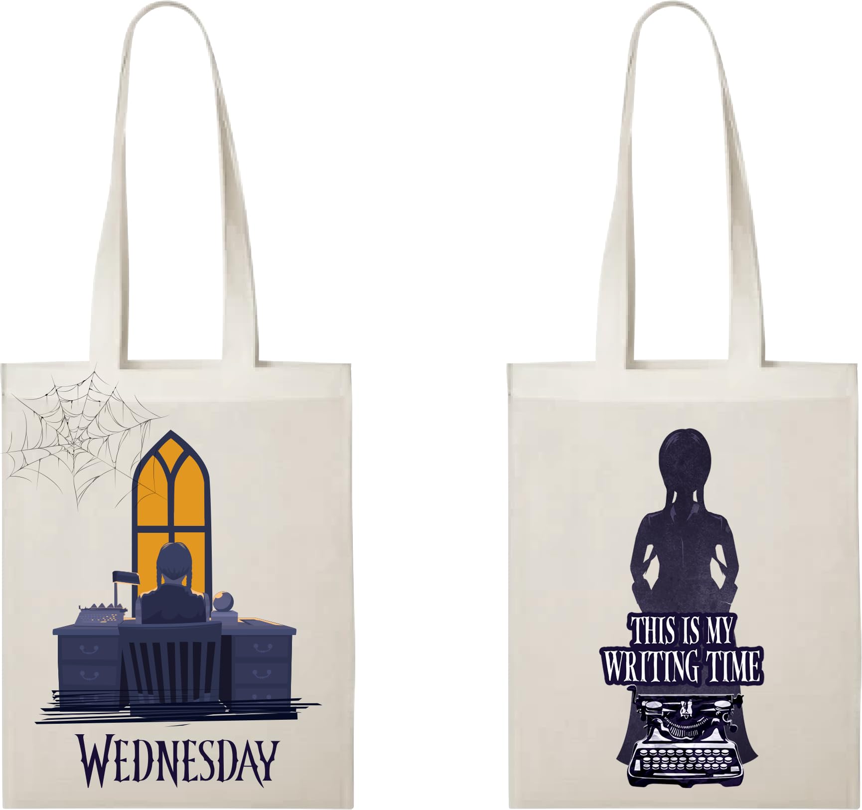Konix Mercoledì Borsa Tote 38x42 cm Bianco Writing Time Poliestere