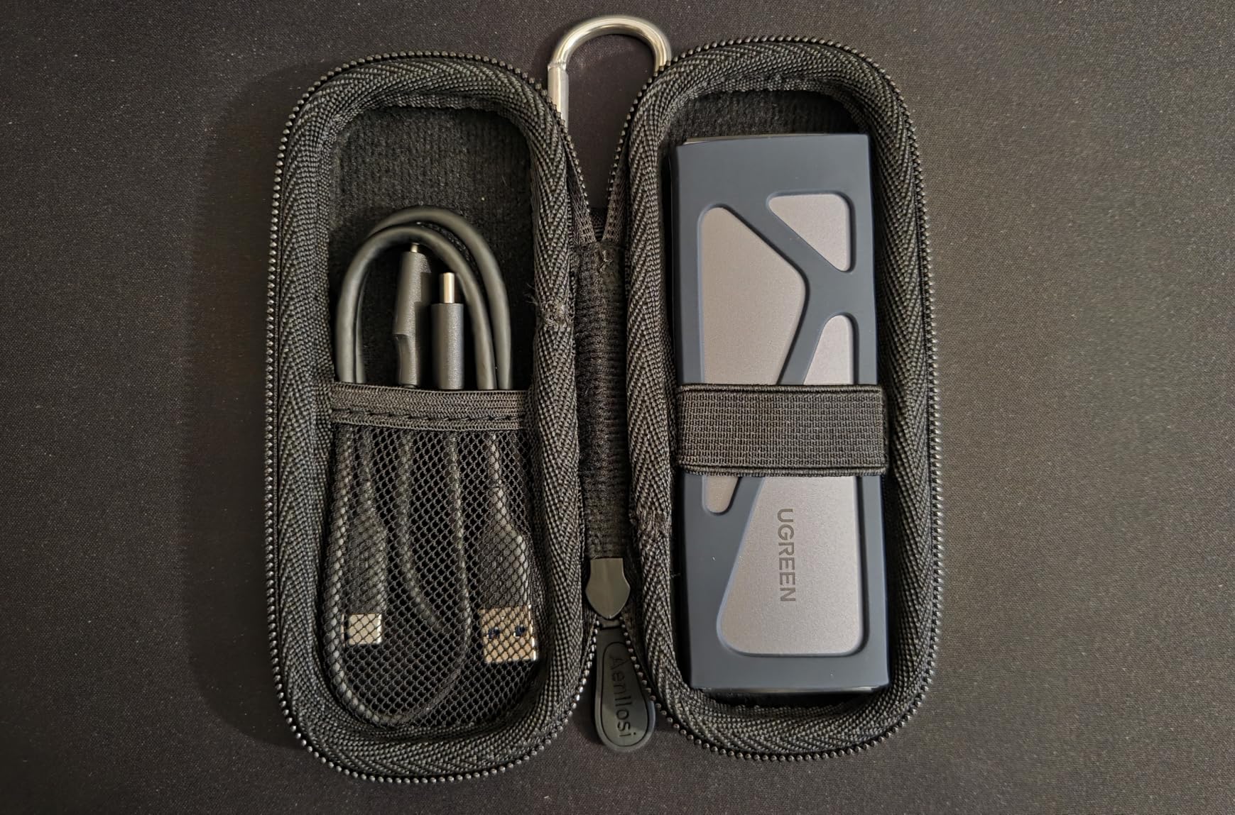 Aenllosi SSD Case custodia UGREEN M.2 NVME EVA 16,5 cm