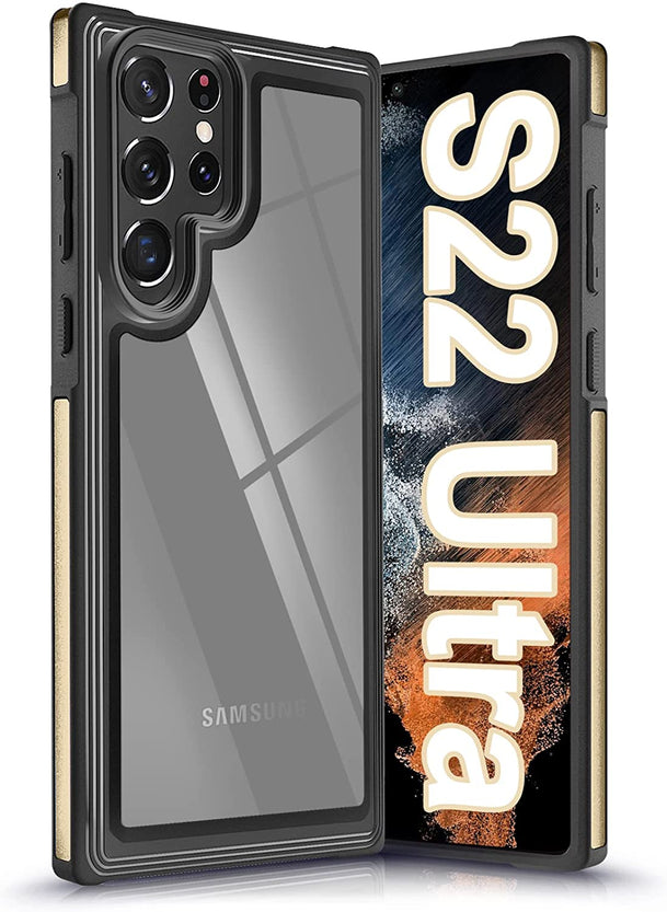 Redpepper Galaxy Cases S22 Ultra cover trasparente alluminio