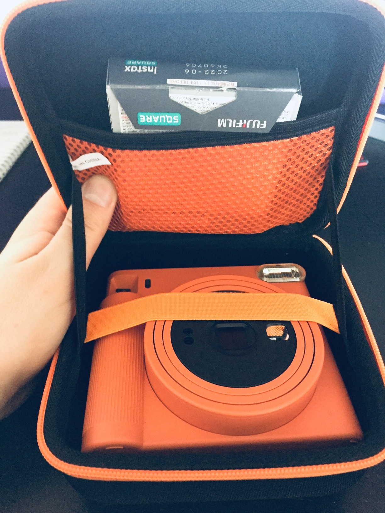 Aenllosi Camera Case Custodia Arancia per Instax SQ40 SQ1