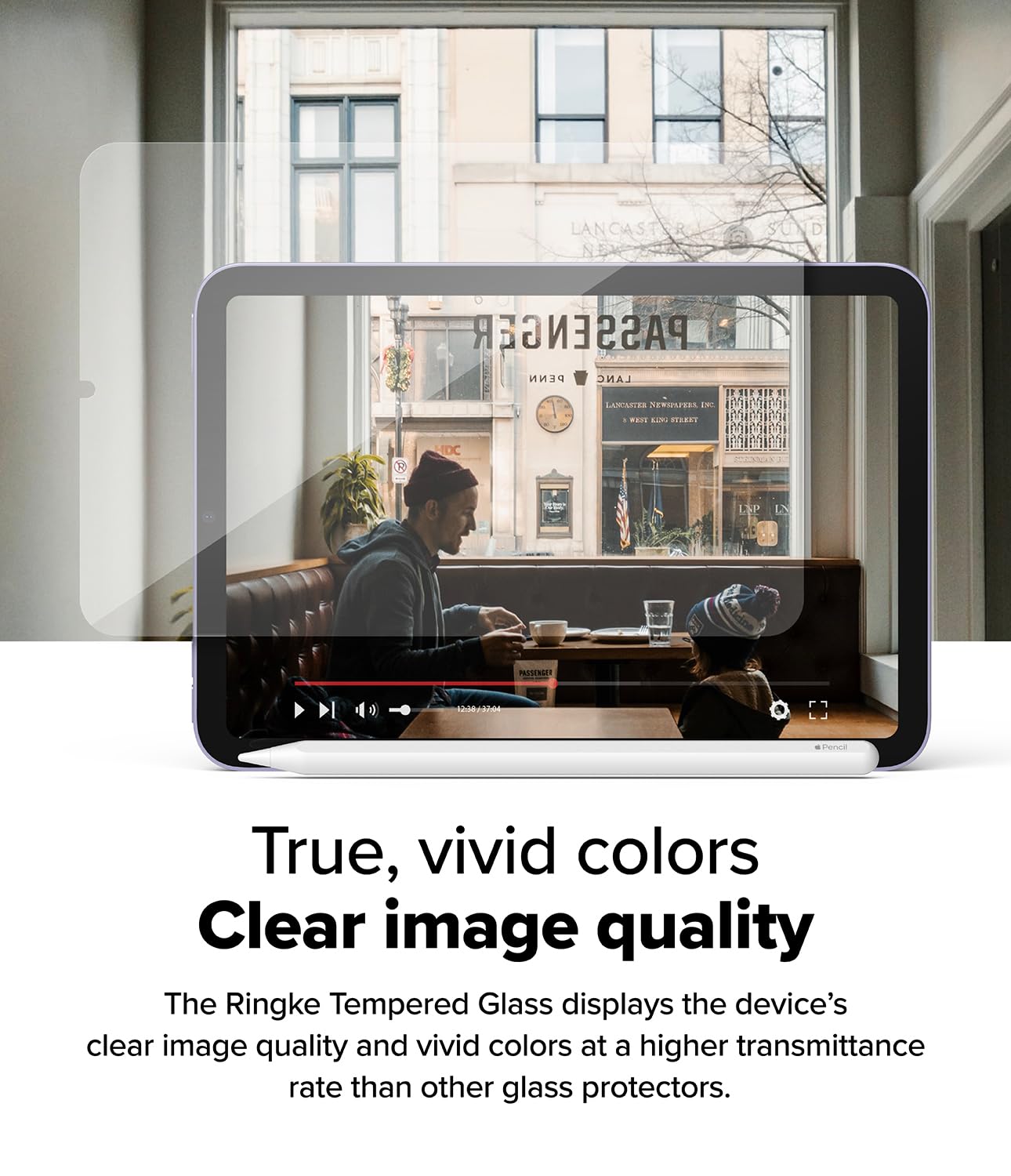 Ringke Full Glass Pellicola iPad mini 6 A17 Pro Vetro Temperato 9H