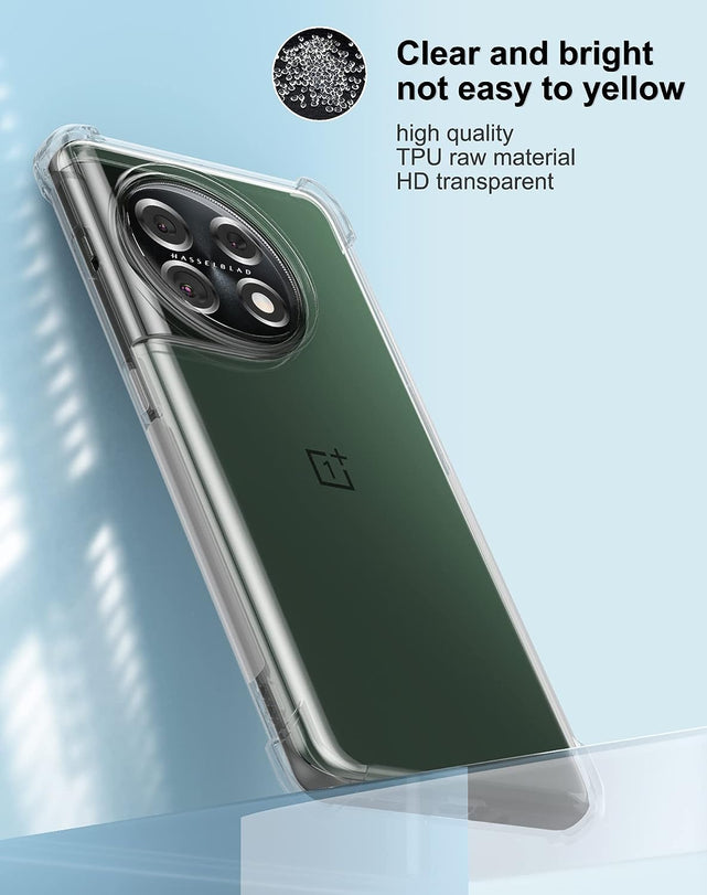 Redpepper OnePlus 11 Cover Trasparente Antigraffio TPU