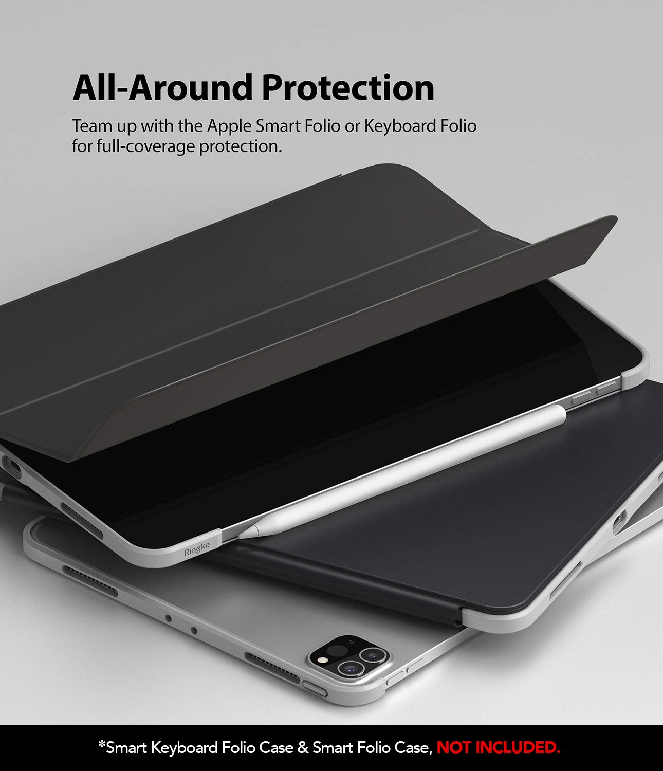 Ringke Full Frame Styling cornice iPad Pro 11 argento opaco