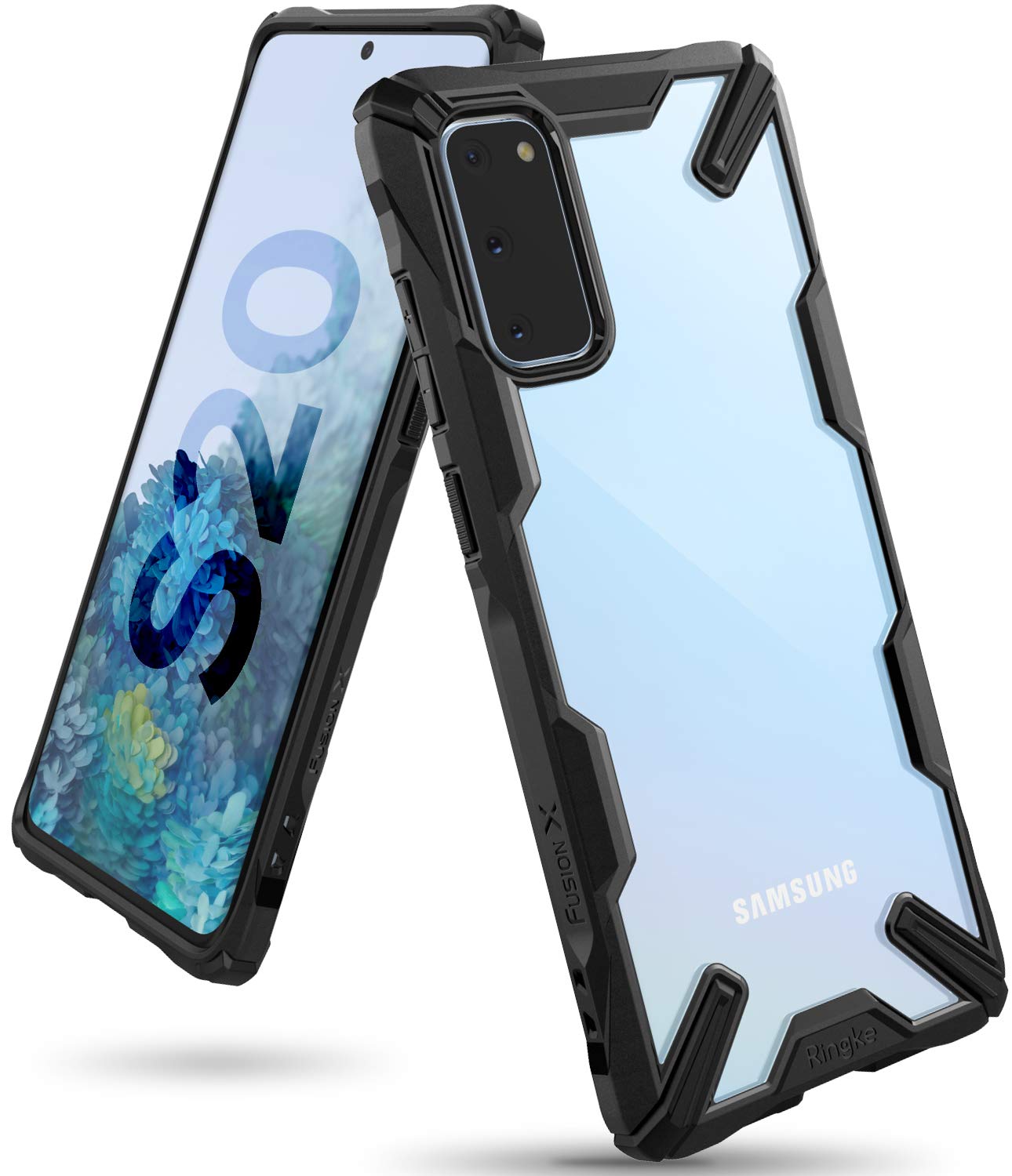 Ringke Fusion-X Custodia Galaxy S20 6.2 Nera Antiurto TPU