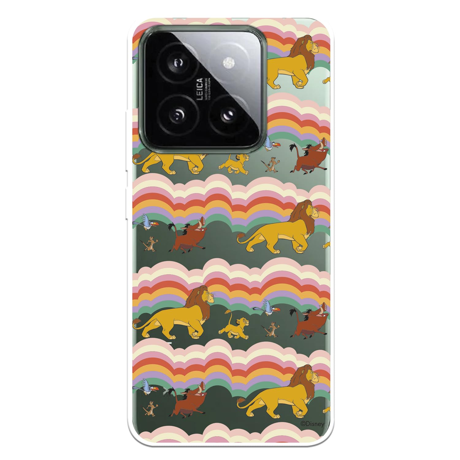 La Casa de las Carcasas Re Leone Arcobaleno custodia Xiaomi 14 trasparente