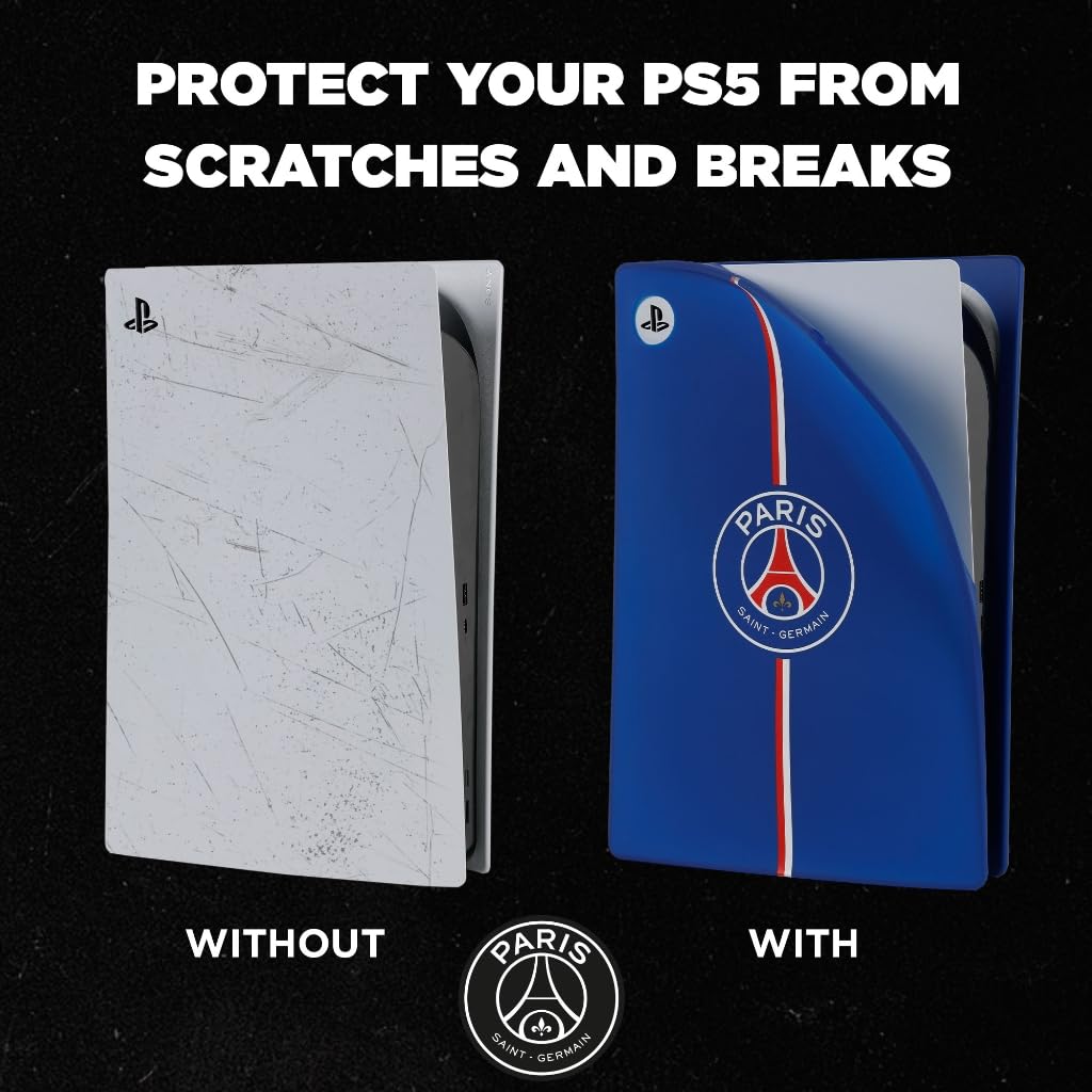 Konix PSG Custodia PS5 Silicone Blu Antiurto Antigraffio