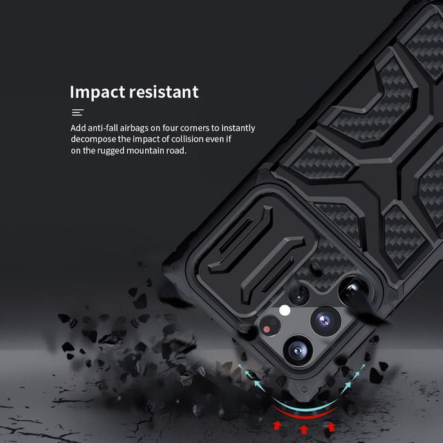 Redpepper Galaxy S22 Ultra Cover Carbonio Antiurto Nera