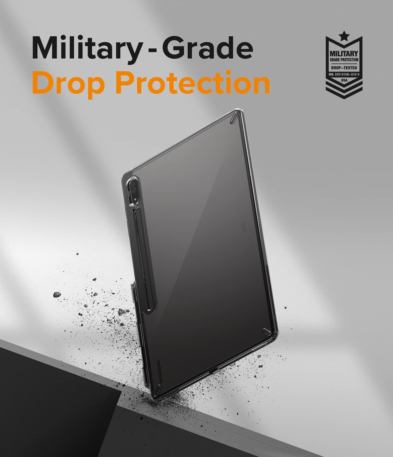 Ringke Fusion Cover Galaxy Tab S8 Ultra Trasparente Smoke Black