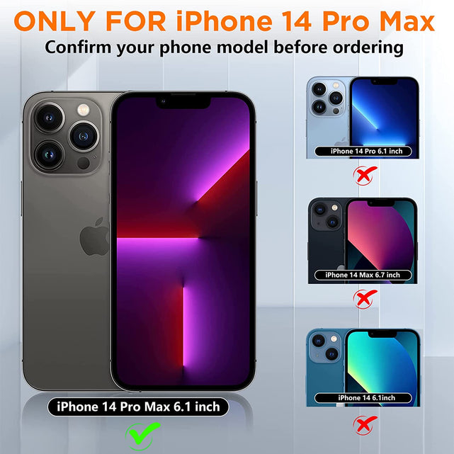 Redpepper iPhone 14 Pro Max cover blu con stand antishock