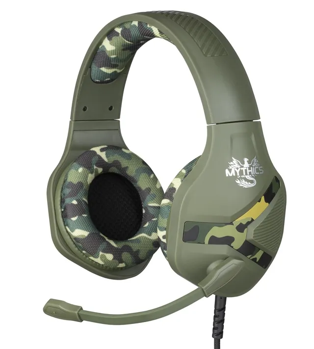 Konix Mythics Nemesis Cuffie Gaming Jack Mimetico Verde