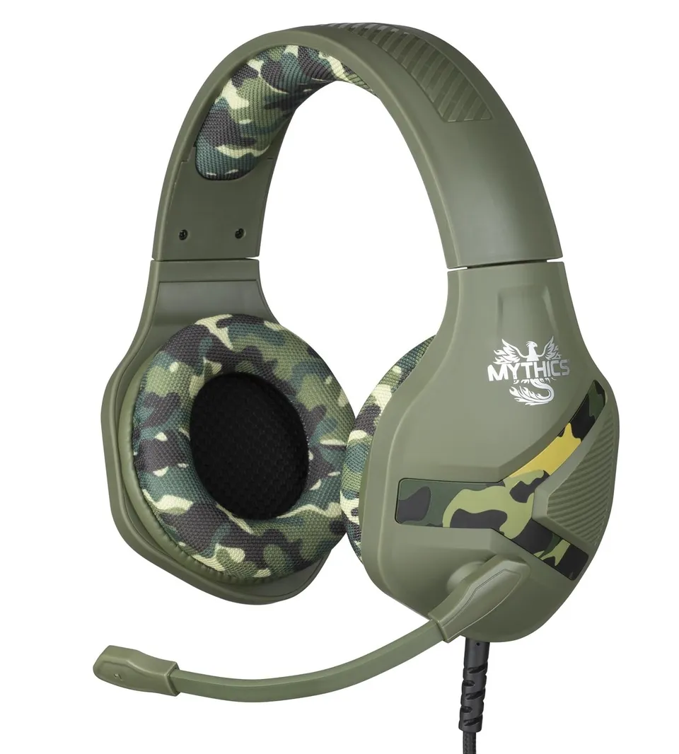 Konix Mythics Nemesis Cuffie Gaming Jack Mimetico Verde