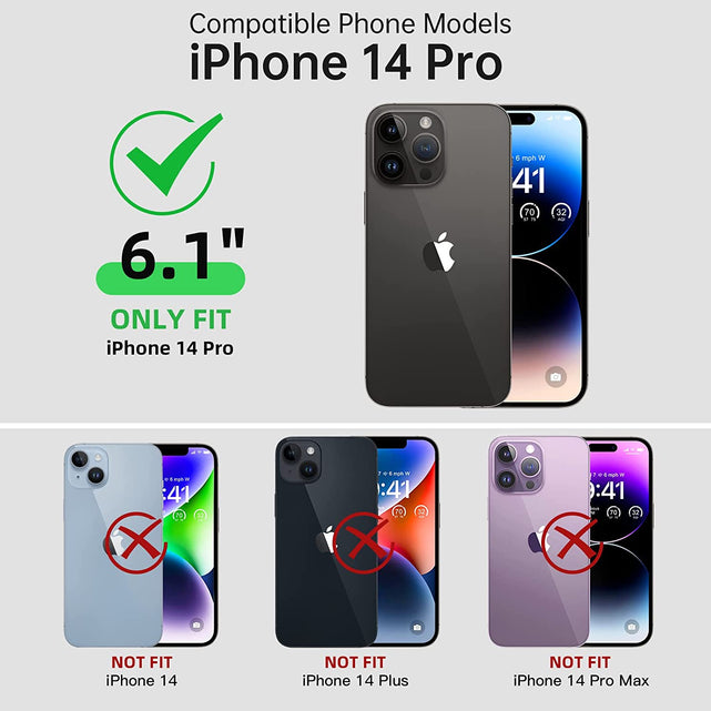 Redpepper Apple Cases iPhone 14 Pro cover impermeabile IP68 nera