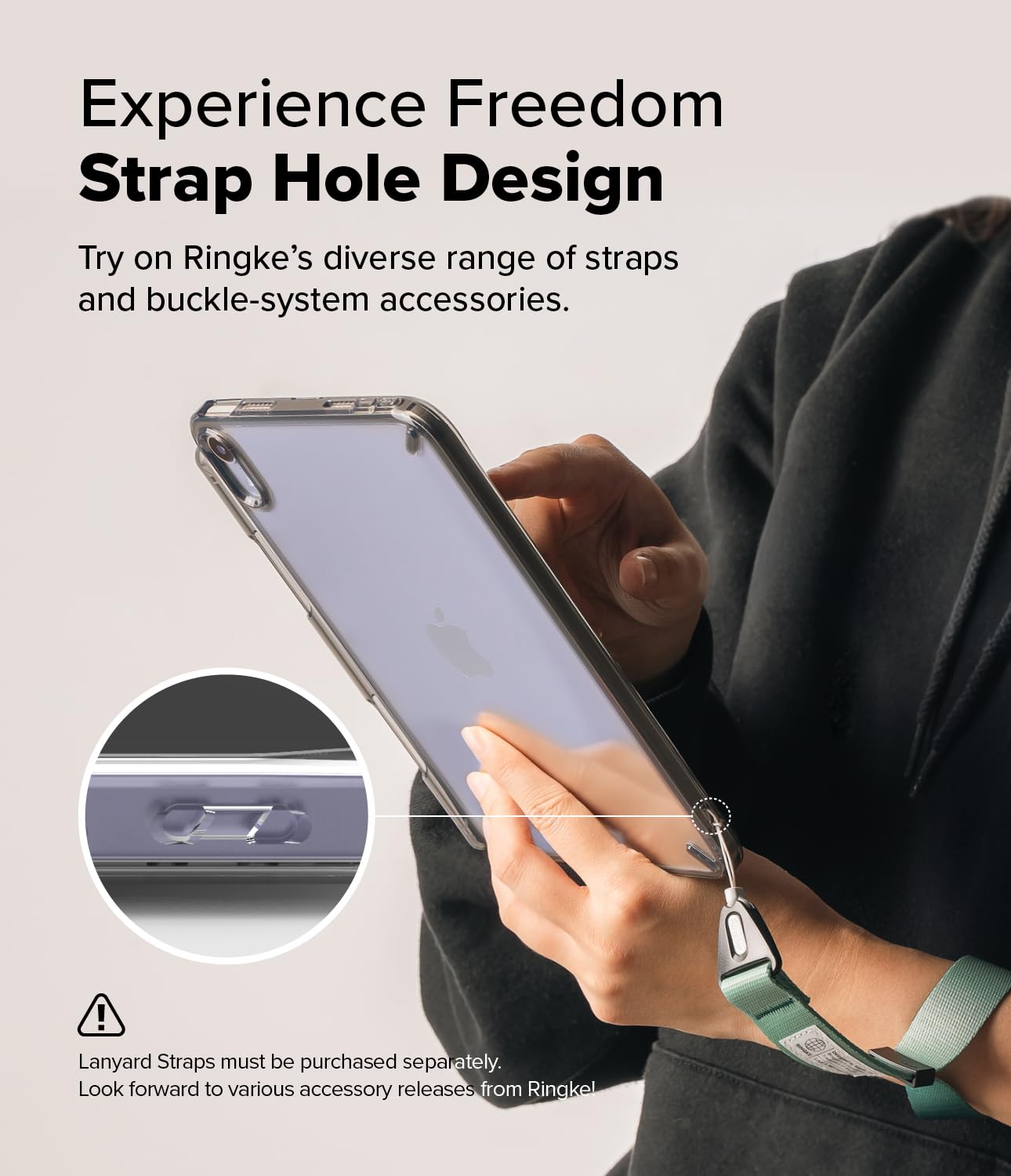 Ringke Fusion cover iPad mini A17 Pro 6th Smoke Black antiurto