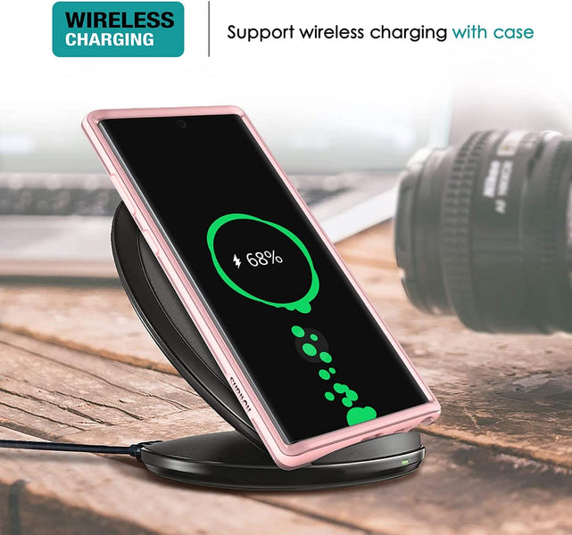 Redpepper Note 10 Plus Cover oro rosa con pellicola