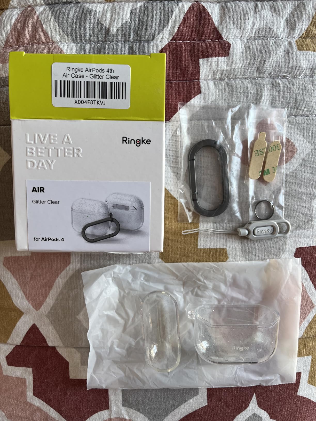 Ringke Air Cover AirPods 4 custodia Clear TPU