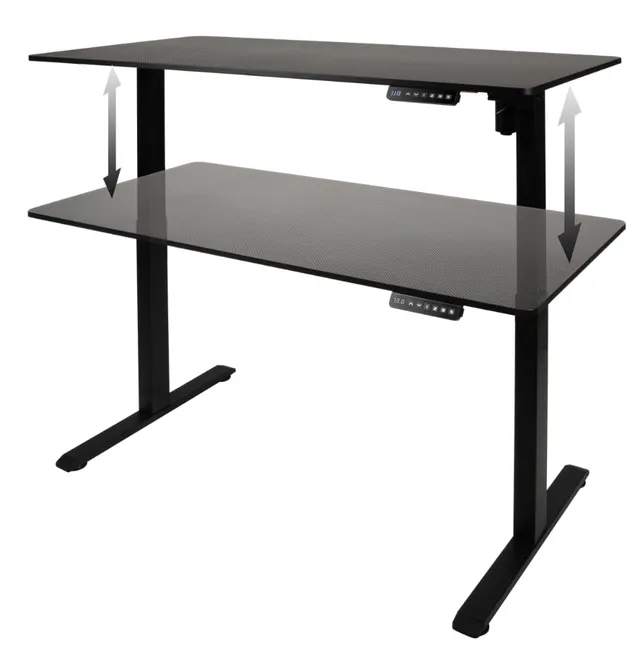 Konix Elevate Scrivania gaming regolabile nera 120x60