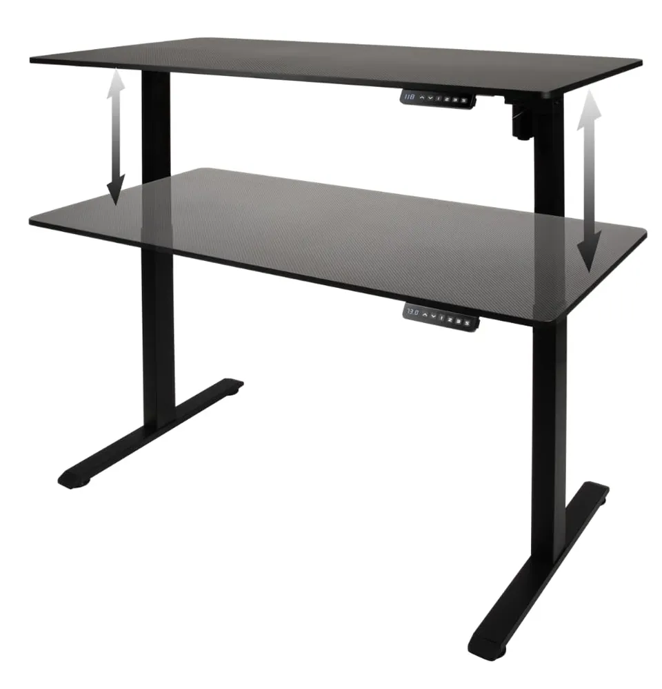 Konix Elevate Scrivania gaming regolabile nera 120x60