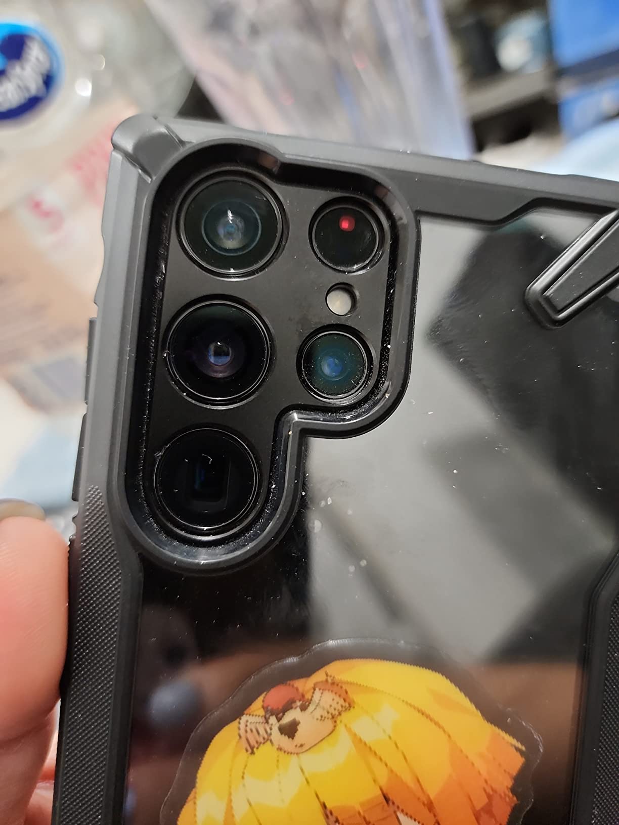 Ringke Camera Styling protezione fotocamera Galaxy S22 Ultra nero alluminio