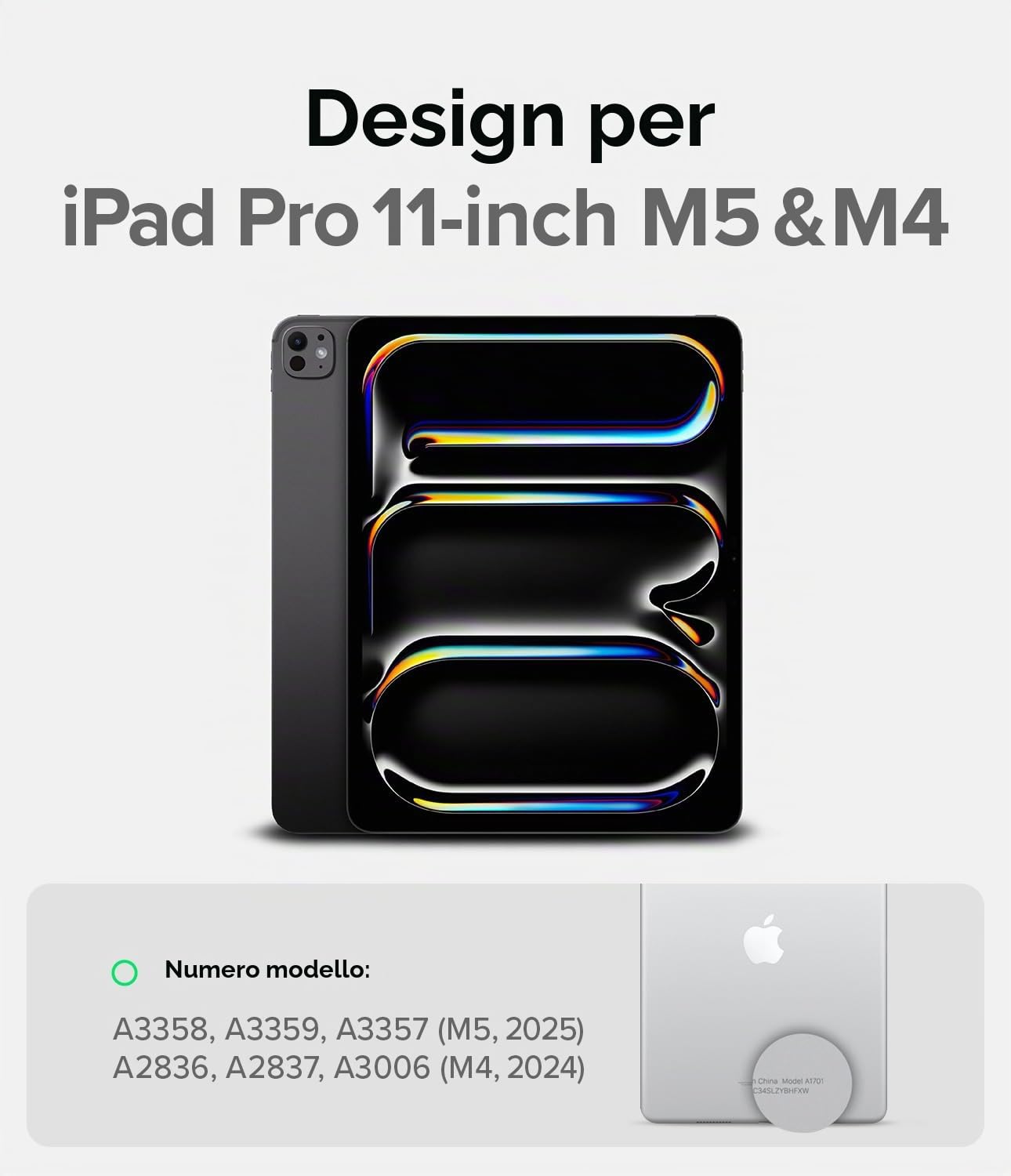 Ringke Fusion Sketch Stand Cover iPad Pro 11" M4 Nera Stand