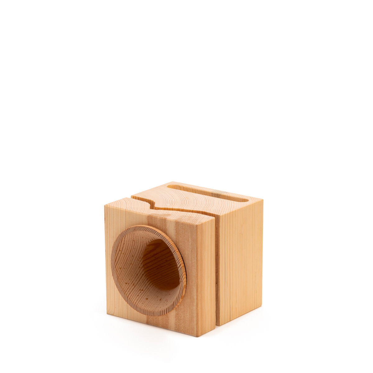VAIA Cube Imperfetto Amplificatore Smartphone Legno Unico